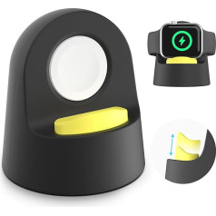 Sinjimoru Регулируемая по высоте подставка для зарядной станции Apple Watch, силиконовая подставка для зарядного устройства iWatch Dock для Apple Watch 3/4/5/6/7/S