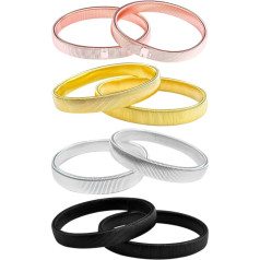 ZOCONE 4 пары эластичных держателей для рукавов Женские разноцветные нескользящие держатели для рукавов Мужские металлические держатели для