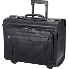 Bowatex Портфель Pilot Case Leather 46 см черный, черный, портфель Pilot