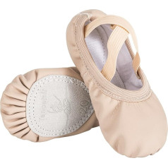 Tancefair Девочки Кожаные Балетки Обувь Балетные Плоскости Танцевальная Обувь Кожа с Раздельной Подошвой Гимнастическая Обувь для Балета для