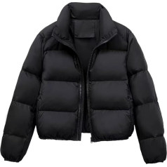BOTCAM Puff Parka Женская Легкая Пуховая Куртка Женская Подростковая Стеганая Куртка Девушки Пуховик Куртка Лацканы Зимняя Лыжная Куртка с Карма