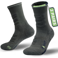 Rahhint Merino Wolle Wandersocken Зима Thermosocken Dick Trekkingsocken für Herren Damen Kinder Anti-Blasen Kompression Wasserfeste Gepolstert Laufsocken Sportsocken