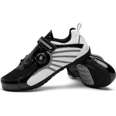 Hixingo Велоспорт обувь для мужчин и женщин, светоотражающие дорожный велосипед и горный велосипед обувь с резиновой подошвой, дышащие тренаж