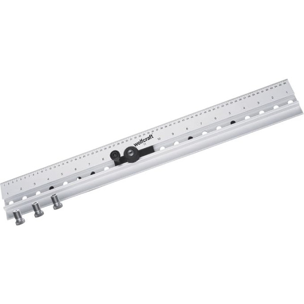 wolfcraft дюбель-штанга 4650000 - Точный шаблон для сверления при изготовлении мебели шкафов и полок - Для дюбельных соединений и рядов отверстий - 