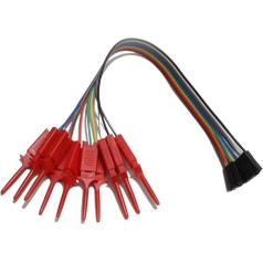 QSBVSO 1 x 10 Pin Test Hook.Logic Analyzer Test Folder with Du-Pon Socket.For 24M 8CH