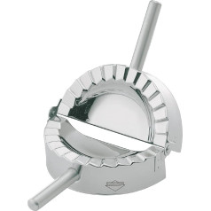Kuchenprofi Ravioli Cornish Pasty Maker Mould and Cutter Stainless Steel Silver 12 cm Diameter