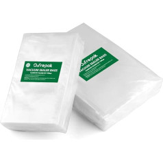 O2frepak 100 пакетов (50) 15 x 25 см и (50) 20 x 30 см Вакуумные пакеты Вакуумные пакеты для продуктов, BPA-бесплатные Sous Vide вакуумные пакеты для вакуумного з