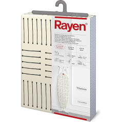 Rayen 6304.01 Чехол для утюга эластичный Premium, белый фон с черными полосами