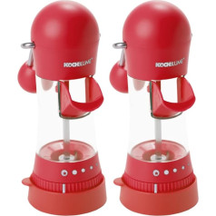 Мельница для специй Kochblume с силиконовой крышкой, набор из 2 штук, эргономичная функция рычага, керамическая кофемолка, 5 различных уровней п