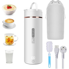 Маленький дорожный чайник, 450 мл маленький портативный чайник, мини чашка для воды из нержавеющей стали 316, автоматическое отключение нагре