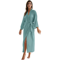 Женский длинный атласный халат для свадьбы или мальчишника 6040