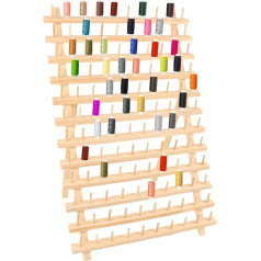 Деревянные катушки для ниток, нитедержатель с крючками, складные ножки, многоцелевой органайзер для хранения ниток для вышивки, квилтинга,