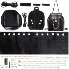 WADORN DIY Рюкзак для рукоделия, PU кожаная сумка Crossbody, DIY набор для женщин, рабочий набор с сумкой, швейный набор для плечевой сумки, день рождени