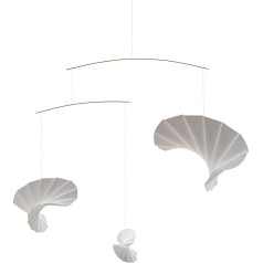 Flensted Mobiles Wave 3 Mobile, сталь, белый, 60 x 60 см