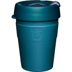 KeepCup 12oz Lagoon Stainless Steel Thermal Coffee Mug Vacuum Insulated Reusable with Splashproof Sip Lid