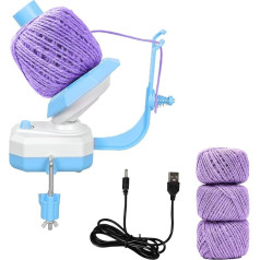 Автоматическая намотка клубков пряжи для вязания крючком, электрическая намотка пряжи, большая емкость, 284 г, ABS пластик