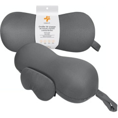 Подушка для путешествий Comfort Infini Memory Foam, двуликий дизайн, подушка для путешествий со спальной маской, подушка для путешествий в форме Infini, 33 