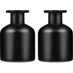 HEMOTON Pack of 2 Glass Diffuser Bottles 150 ml Oil Diffuser Bottles Scented Glass Empty Fragrance Sticks Bottle Glass Aromatherapy Diffuser Bottles for DIY Replacement Sticks Diffuser Sticks