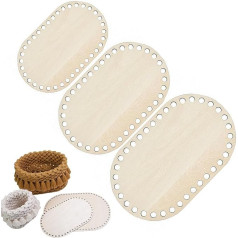 Generisch Crochet Basket Base - Crochet Basket Base for Baskets | Round Basket Base for Crochet Projects | Basket Accessories | Handmade Storage Baskets | Crochet Basket Making Kit | Craft Basket Base