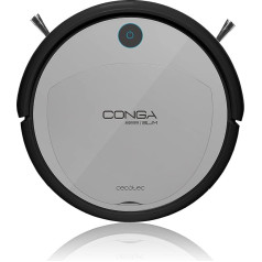 Cecotec Conga 899 Slim 4 в 1 Робот-пылесос Пульт дистанционного управления Navi 5 режимов уборки Ковры Твердые полы Боковые щетки Защита от ударов Паден