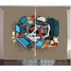 Штора Абакугауз многоцветная de_1