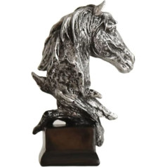 Лошадь голова статуя лошадь бюст скульптура животное статуя смола лошадь голова скульптура искусства ремесла современный дом офис украше