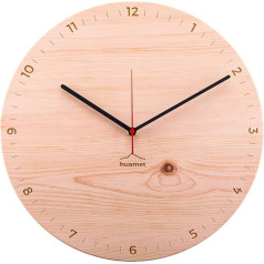 CH40-A-1806 Деревянные настенные часы Mountain Clock Pine Round