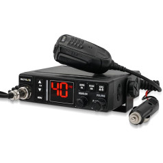 Retevis MB63A CB радио, NB/ANL фильтр шума CB радио, AM/FM, большой диапазон, VOX, EMG CH9/19, любительское радио для грузовиков (упаковка 1, черный)