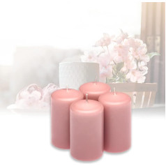 Candelo Набор из 4 свечей-таблеток Christmas Ambience Candles - розовый - 4,8 см x 8 см - рождественское украшение Advent Candle - рождественские свечи Advent Wreath