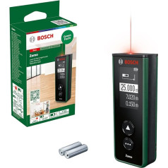 Bosch Laser-Entfernungsmesser Zamo der 4. Поколение (удобная и простая передача на расстояние до 25 м, Akkus über USB-C aufladbar, mit Adapterschnittstelle, im Karton)
