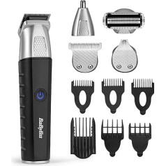 BaByliss Lithium Power MT812E 11-in-1 Multi Trimmer - беспроводной набор для груминга с триммером для бороды и триммером для волос в носу, водонепроницаемый, идеал