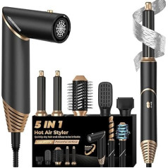 Airstyler 5 в 1 ионный фен для кудрей, объема, выпрямления и сушки - фен-щетка с автоматическим устройством для завивки Airflow, 5 в 1 стайлер ионный фе