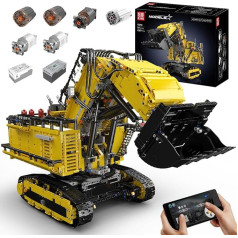 Mould King 17070 Technik Модель экскаватора из строительных блоков, 4767 деталей с дистанционным управлением Модель экскаватора Caterpillar Набор строитель