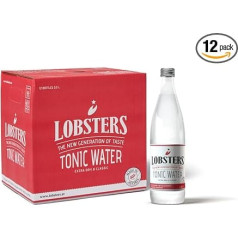 Lobsters - Тонизирующая вода - 12 x 0,5 л - Экстра сухая и классическая - освежающая с тонкой горечью благодаря хинину, изготовлена в Австрии, с пониж