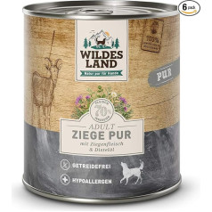 Влажный корм Wildes Land для собак с дикими травами и маслом расторопши, без глютена, экстра-мясо, наилучшая усвояемость и совместимость