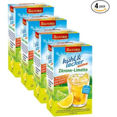 Milford Cool & Delicious Active Lemon Lime 20 чайных пакетиков упаковка из 4 штук