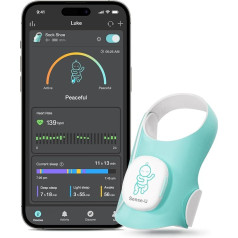 Sense-U Smart Sock Shoe Baby Monitor - монитор сна, отслеживание сердечного ритма и движений для успокоения - монитор ног младенца для лучшего сна, 0-12 месяце