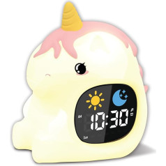 Будильник Cuties Sleep Trainer со светодиодной ночной подсветкой - Радужный единорог