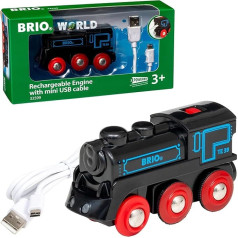 BRIO Bahn 33599 Перезаряжаемый двигатель с мини-USB, черный