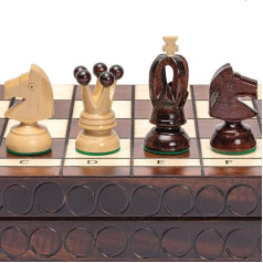 European International Chess Wooden Playset King's Classic - большая шахматная игра 45 см