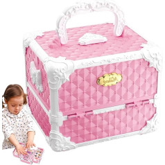 Детский набор для макияжа для девочек, набор для переодевания принцессы, игрушки для макияжа, притворная косметика с футляром для хранения