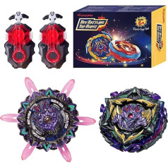 Стартовый набор Bey Battling Tops Chest Turbo, 4D Metal Fusion Battle Spinner, Bey Arena Blade Spinning Tops with Launcher, подарочные наборы для детей, 1-15