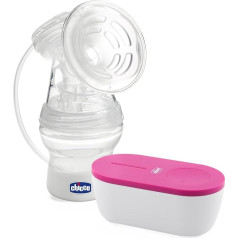 Портативный электрический молокоотсос Chicco, компактный и легкий, эффективное сцеживание с 5 уровнями интенсивности, мягкое и эргономичное, 