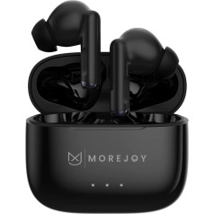 MoreJoy MX Pro Hybrid ANC Wireless Earphones, Bluetooth 5.3 наушники, гарнитура с 6 микрофонами, 30 часов шумоподавления, наушники-вкладыши, захватывающий звук Premium Deep B