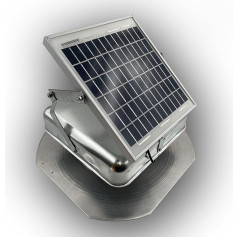 Solar Mega RoofBlaster 2.0 с оцинкованным вентиляционным отверстием (регулируемое крепление солнечной панели) | Solar Attic Vent | Solar Roof Fan | Solar Loft Fan | Новый и у