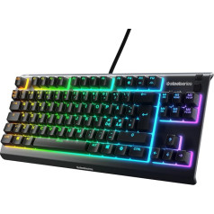 SteelSeries Apex 3 TKL - игровая клавиатура RGB - компактная бесклавиатурная клавиатура - 8-зонная RGB-подсветка - Nordic (QWERTY) раскладка