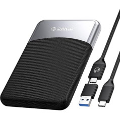 ORICO 1TB Внешний SSD с кабелем 2 в 1 USB C, портативный твердотельный накопитель USB 3.2 Gen 1 до 460 Мб/с, надежное хранилище для смартфонов, ПК, планшетов, 