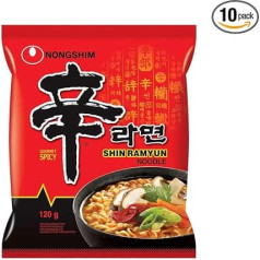 MAOMAO® Лапша быстрого приготовления Нонг Шим упаковка из 10 штук Шин Рамюн 120 г
