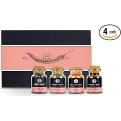 Подарочный набор Ankerkraut Chilli с чили, хлопьями чили, зеленым халапеньо и кайенским перцем в пробковом стакане, смесь острых ингредиентов, спец