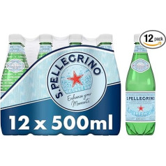Газированная природная минеральная вода San Pellegrino, 12 х 500 мл